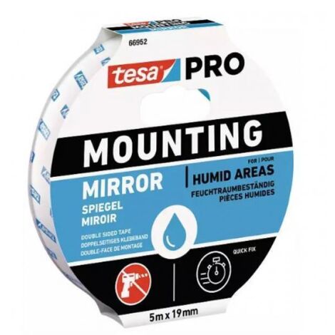 Tesa mounting pro doppelseitiges klebeband 66952-00004-00 - für spiegel 5 meter mal 19 mm