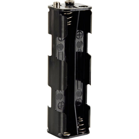 Velleman BH382B Batteriehalter 8x Mignon (AA) Druckknopfanschluss (L x B x H) 108.5 x 31.5 x 29.5 mm (1/5)