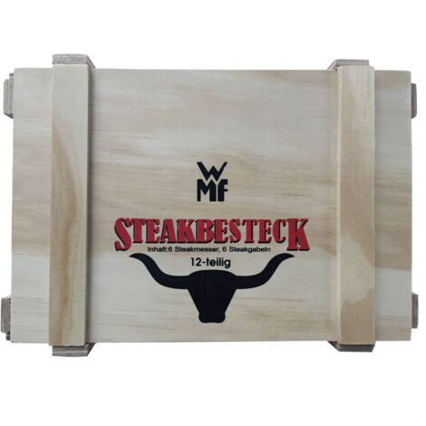 WMF Steakbesteck Set in Holzkassette 12tlg. 12.8023.9990