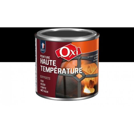 Hochtemperaturfarbe Schwarz Satin 125 ml - Oxi (1/3)