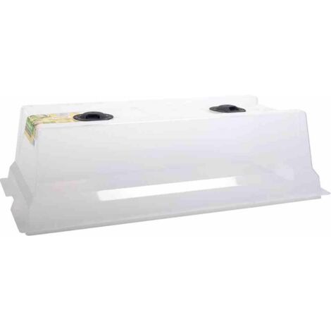 Hochbeetdeckel VEG&Table City, 76x20x38,5 cm, aus Kunststoff in transparent
