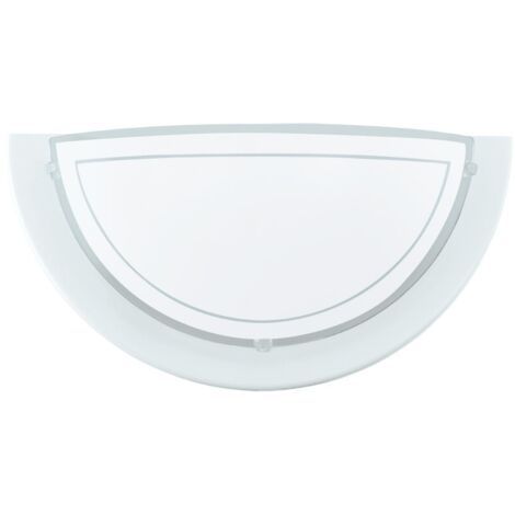 Wandlampe Metall/Glas Weiß Maxi 60 Watt - Eglo