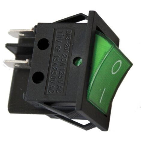 Bipolarer Schalter 15A 250V Grün
