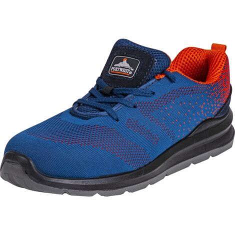 Stahlkappe Schuh Steelite Aire S1p Farbe: Blau/orange Größe 44 - Portwest