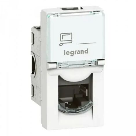 Legrand 076573 RJ45-Mosaik-Cat.6A-Buchse – STP – 1 Mod