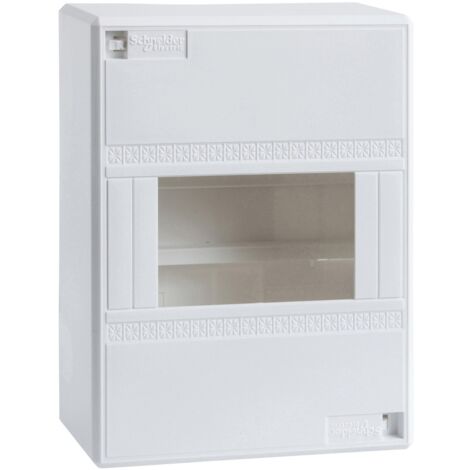 Schneider Electric 13394 Mini Koffer Opal, 8 nicht, 4 Module, 80 mm Breite, 130 mm Höhe, 57 mm Tiefe, 63 A, weiß