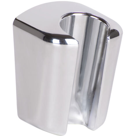 WENKO Kunststoff Duschkopfhalter Classic in Silber 4,3 x 6,1 x 4,2 cm
