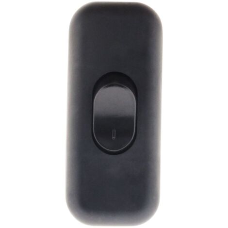 Schnurschalter 1-polig 2A - Schwarz - Zenitech