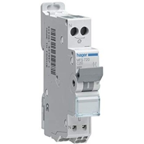 Hager MFN716 Leitungsschutzschalter 1P+N 16A 1mod.