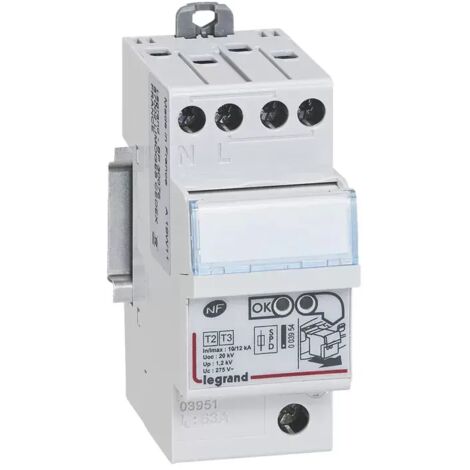 LEGRAND LEG03951 BLITZABLEITER SCHUTZ TEILNEHMERPLATINE SCHUTZ G TYP 2 2P