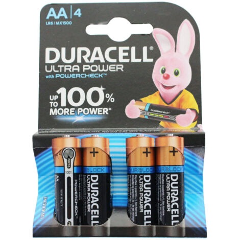 DURACELL Batterien Ultra Power - AA (MN1500/LR6)Mini 4St. (002562)