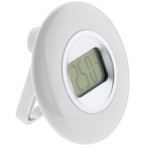 Thermometer für Innenbereich, Weiß, LCD-Display, verstellbarer Fuß - Otio