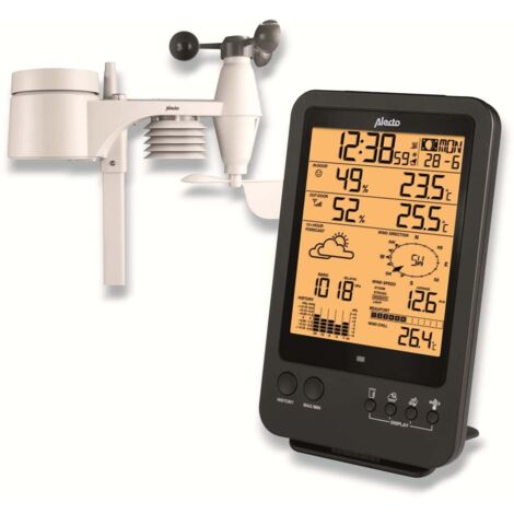 Alecto Drahtlose Wetterstation WS-4700 Schwarz