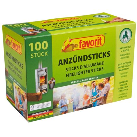 Favorit Anzündsticks Grillanzünder Kamin Ofen Naturholz Anzünder 100 Stück