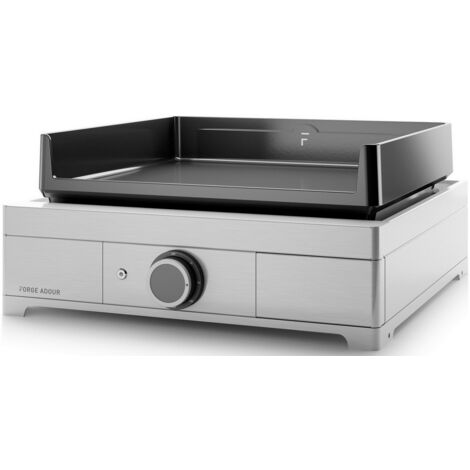 Elektrische plancha 2500w emaillierte gusseisenplatte 44,5x41cm edelstahl - Forge Adour - modern e45i