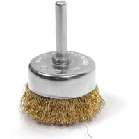 Brosse Métallique Rotative Laiton Soucoupe ø 50 Mm - Kreator
