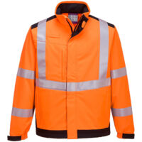 Softshell-Jacke Modaflame Multi Norme Arc Elektrisch Farbe: Orange/Navy Größe XXXL - Portwest
