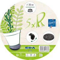EDA Plastiques 10940 G.ARD SX4 Halterung für Blumentopf, 30 cm dunkelgrau