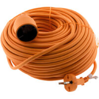 Prolongateur H05vv-f 2x1.5mm2 40m Câble Souple 40m, Section 2x1.5mm2, Usage Intérieur - Hbf