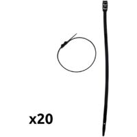 Colliers Serre-câbles Hbf Noirs Fixation Robuste 9x350mm En Nylon - Hbf