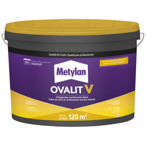 colle toile de verre ovalit v colle toile de verre blanc 18kg - metylan