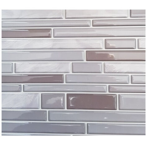 Carrelage Adhesif 3d Parement Gris - ACCESS DECO