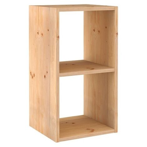 Étagère Modulaire 2 Cubes Dinamique Pin Massif Astigarraga (1/3)