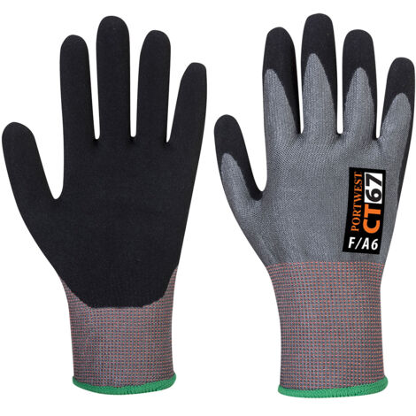 Gant CT anti coupures Mousse Nitrile F13 - XXL - Gris/Noir - PORTWEST