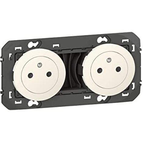 Presa doppia con terra Dooxie, LEGRAND, bianco Legrand