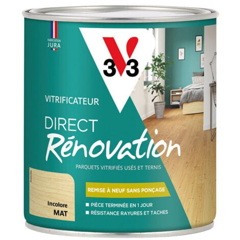 Vitrificateur rénovation incolore mat 0.75l - V33