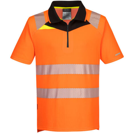 DX4 Polo Haute Visibilité MC - 4XL - Orange/Noir - PORTWEST