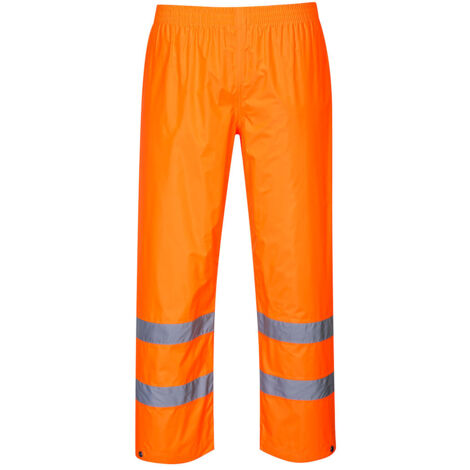 Pantalon de pluie Hi-Vis  couleur : Orange taille M - PORTWEST (1/2)