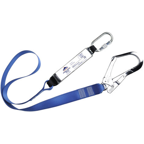 Longe en sangle simple de 1,8 m avec absorbeur de chocs -  Bleu Royal - PORTWEST