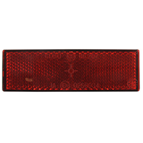 catadioptre rouge adaptable, livré avec 2 vis de fixation m5 entraxe de 45mm -dimensions 105 x 35mm