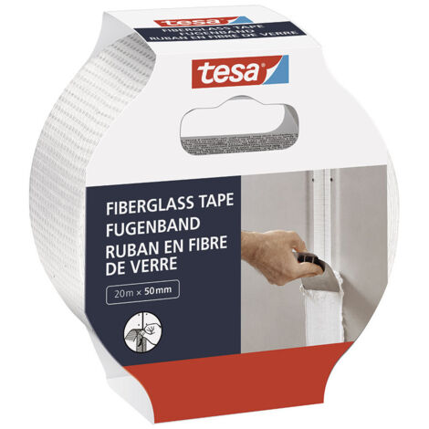 Rubans En Fibre De Verre Tesa. Pour La Réparation Et L'étanchéité Des Murs Endommagés. 20m X 50mm