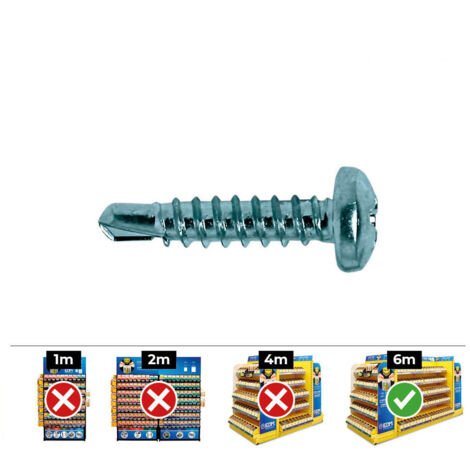 Vis Autoperceuse Bombée Phillips Din / Ref 7504n 4.2 X 32 Zinc - Boite De 250pcs (1/3)