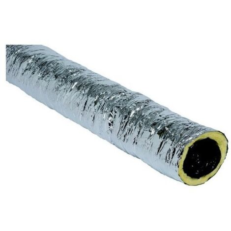 Gaine  vmc aluminisé isolée 25mm ø80 mm  longueur 6 mêtres aldes