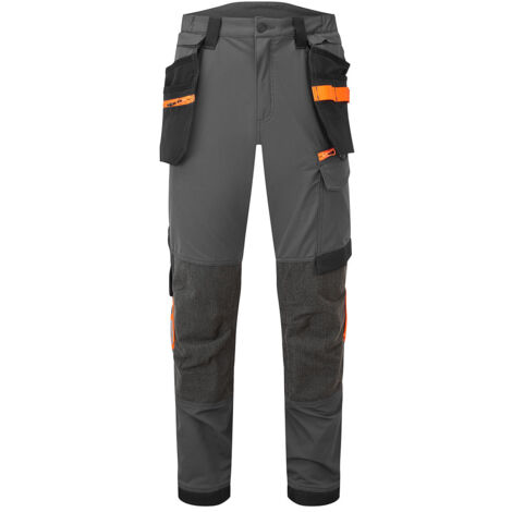 Pantalon de travail stretch holster ev4 - taille 50 - gris métal tall - PORTWEST