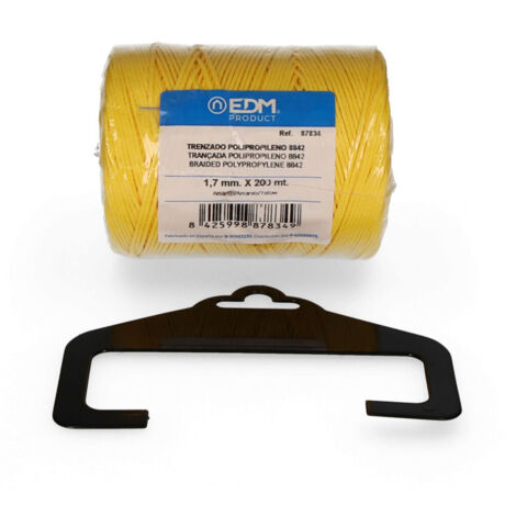 Bobine De Polypropylène Tressé 8842 200mts - Jaune Edm (1/2)