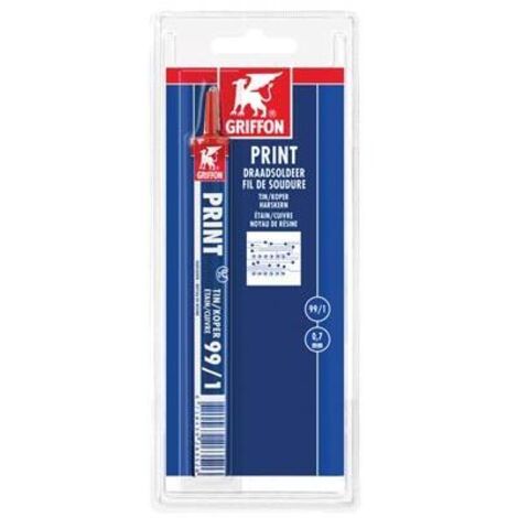 Griffon - Fil De Soudure Pour Circuits Imprimes - Etain/cuivre - 99/1 (1/2)
