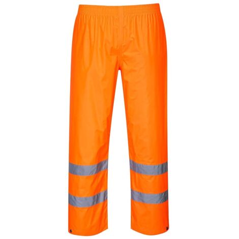 Pantalon de pluie Hi-Vis  couleur : Orange taille 4XL - PORTWEST (1/2)