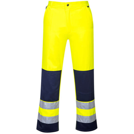 Pantalon Haute-Visibilité Séville couleur : Jaune/Marine taille L - PORTWEST (1/2)