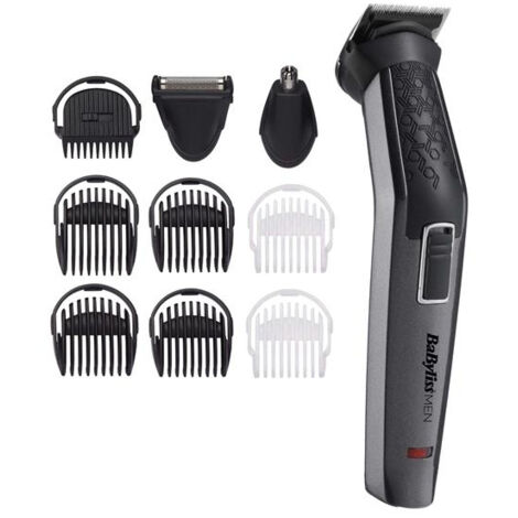 Tondeuse multi-usages 10 en 1 - Sans fil - 7 guides - Pochette - Noir - BABYLISS