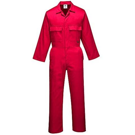 Tuta Euro Work Colore: Rosso Taglia XXL - Portwest