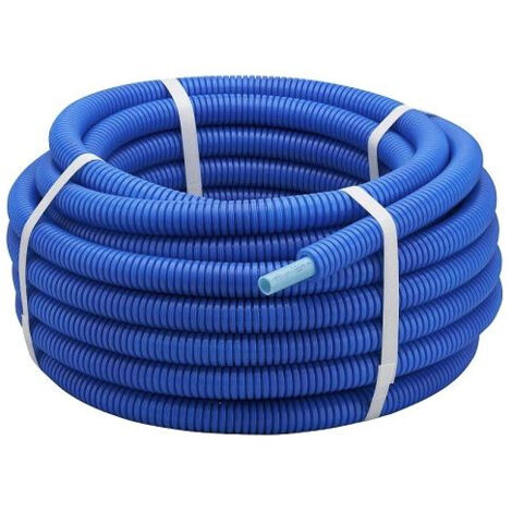 Tube PER bleu prégainé 13x16 couronne 25m - NOYON ET THIEBAULT
