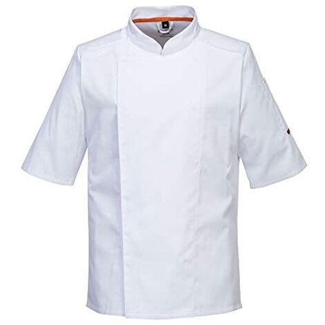 Giacca da cuoco Maille Pro S/s Colore: Bianco Taglia XL - Portwest
