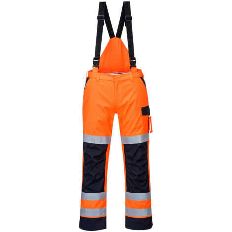 pantalon de pluie multi normes arc électrique couleur : Orange/Marine taille M - PORTWEST (1/2)
