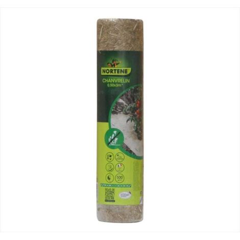 Pacciame naturale 50 x 300 cm - per orto e orto 100% biodegradabile - 500 g/mq Nortene