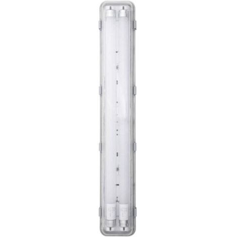 Reglette da 60cm 2x8W 1400lm Freddo Led Impermeabile (1/5)