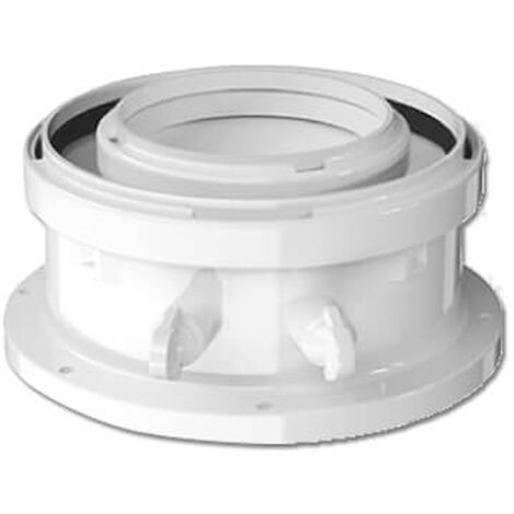 JUNKERS - BOSCH Fc-ca60 adattatore verticale 80/125mm- 60/100mm pp bco codice prod: 7738112636